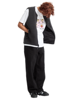 The Volcom Mens Arch Stone Gilet in Asphalt Black