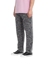 The Volcom Mens Filip Rygalski Denim Jeans in Black Print