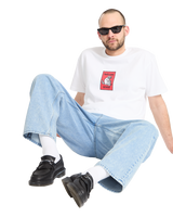 Freazy Loose Denim Jeans in Pale Aqua