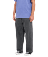 The Volcom Mens Billow Denim Jeans in Neutral Grey