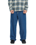 The Volcom Mens Billow Denim Jeans in Bold Blue