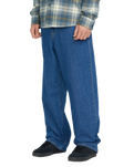 The Volcom Mens Billow Denim Jeans in Bold Blue