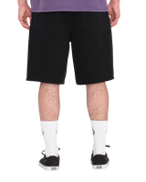 The Volcom Mens Billow Denim Shorts in Black