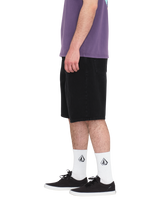 The Volcom Mens Billow Denim Shorts in Black