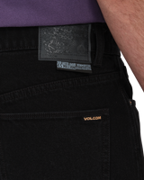 The Volcom Mens Billow Denim Shorts in Black