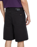 The Volcom Mens Billow Denim Shorts in Black