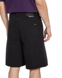 The Volcom Mens Billow Denim Shorts in Black