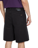 The Volcom Mens Billow Denim Shorts in Black