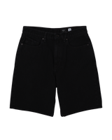 The Volcom Mens Billow Denim Shorts in Black