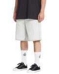The Volcom Mens Billow Denim Shorts in Bone