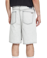 The Volcom Mens Billow Denim Shorts in Bone
