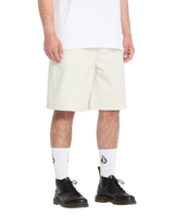 Billow Denim Walkshorts in Dirty White