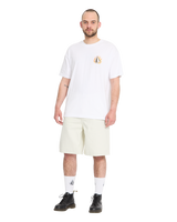 Billow Denim Walkshorts in Dirty White