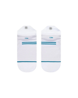 The Stance Womens Womens Run Light Tab Socks in White