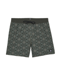 Lido Print Swimshorts in Squadron Green