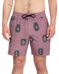 Psyche Cotton Swimshorts in Stone Rose