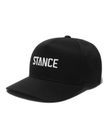 The Stance Mens Icon Snapback Cap in Black & White