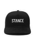 The Stance Mens Icon Snapback Cap in Black & White