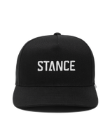 The Stance Mens Icon Snapback Cap in Black & White