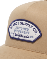The Stance Mens Icon Trucker Cap in Khaki