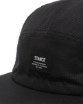 The Stance Mens Kinetic Adjustable Ripstop Cap in Black