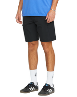 Cashed In Cargo Hybrid Walkshorts in Black