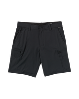Cashed In Cargo Hybrid Walkshorts in Black