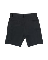 Cashed In Cargo Hybrid Walkshorts in Black