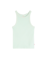 Essential Racer Vest in Pale Blue Garment Dye