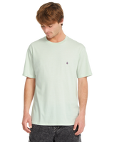 The Volcom Mens Stone Blanks T-Shirt in Carolina Blue