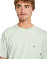 The Volcom Mens Stone Blanks T-Shirt in Carolina Blue