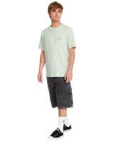 The Volcom Mens Stone Blanks T-Shirt in Carolina Blue