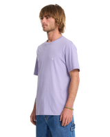The Volcom Mens Stone Blanks T-Shirt in Purple Ash