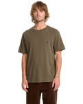 The Volcom Mens Stone Blanks T-Shirt in Sage Leaf