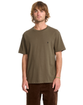The Volcom Mens Stone Blanks T-Shirt in Sage Leaf