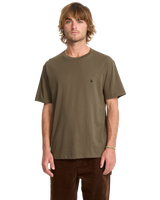 The Volcom Mens Stone Blanks T-Shirt in Sage Leaf