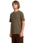 The Volcom Mens Stone Blanks T-Shirt in Sage Leaf