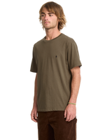 The Volcom Mens Stone Blanks T-Shirt in Sage Leaf