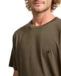 The Volcom Mens Stone Blanks T-Shirt in Sage Leaf