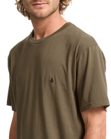 The Volcom Mens Stone Blanks T-Shirt in Sage Leaf