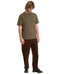 The Volcom Mens Stone Blanks T-Shirt in Sage Leaf