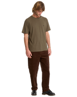 The Volcom Mens Stone Blanks T-Shirt in Sage Leaf