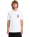 The Volcom Mens Psychback T-Shirt in White