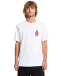 The Volcom Mens Psychback T-Shirt in White
