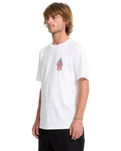 The Volcom Mens Psychback T-Shirt in White