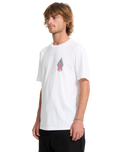 The Volcom Mens Psychback T-Shirt in White