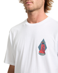 The Volcom Mens Psychback T-Shirt in White
