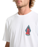 The Volcom Mens Psychback T-Shirt in White