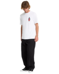 The Volcom Mens Psychback T-Shirt in White