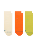 The Stance Mens Icon Quarter Socks (3 Pack) in Canvas